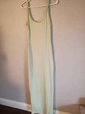 Haute Monde Pale Mint Scoop Neck Maxi Dress